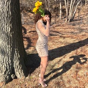 Polka Dot Sheer Dress